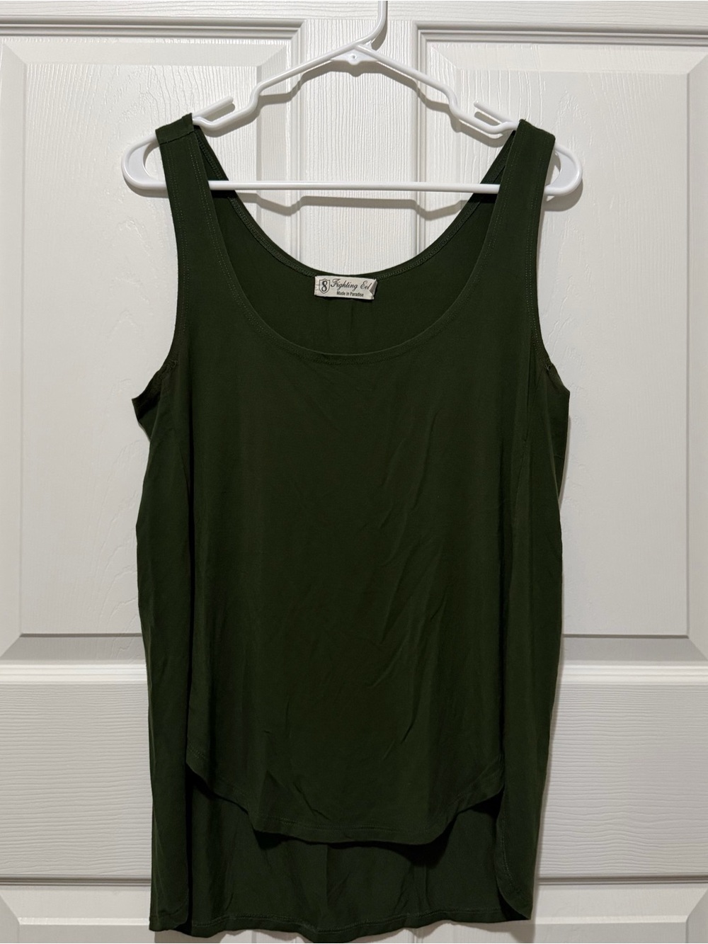 FIGHTING EEL Olive Green Tank Top